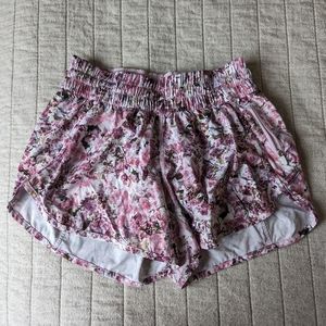 Floral Lululemon Running Shorts